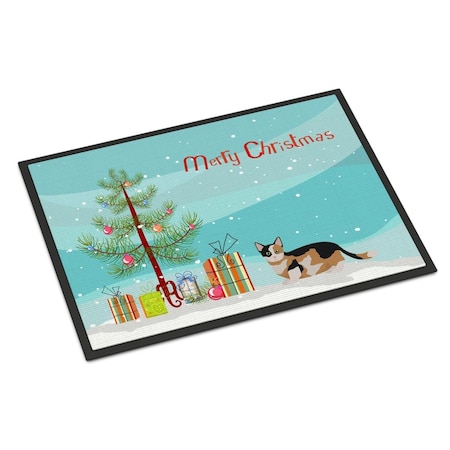 Carolines Treasures 18 x 27 in. Munchkin Cat Merry Christmas Indoor or Outdoor Mat CK4656MAT